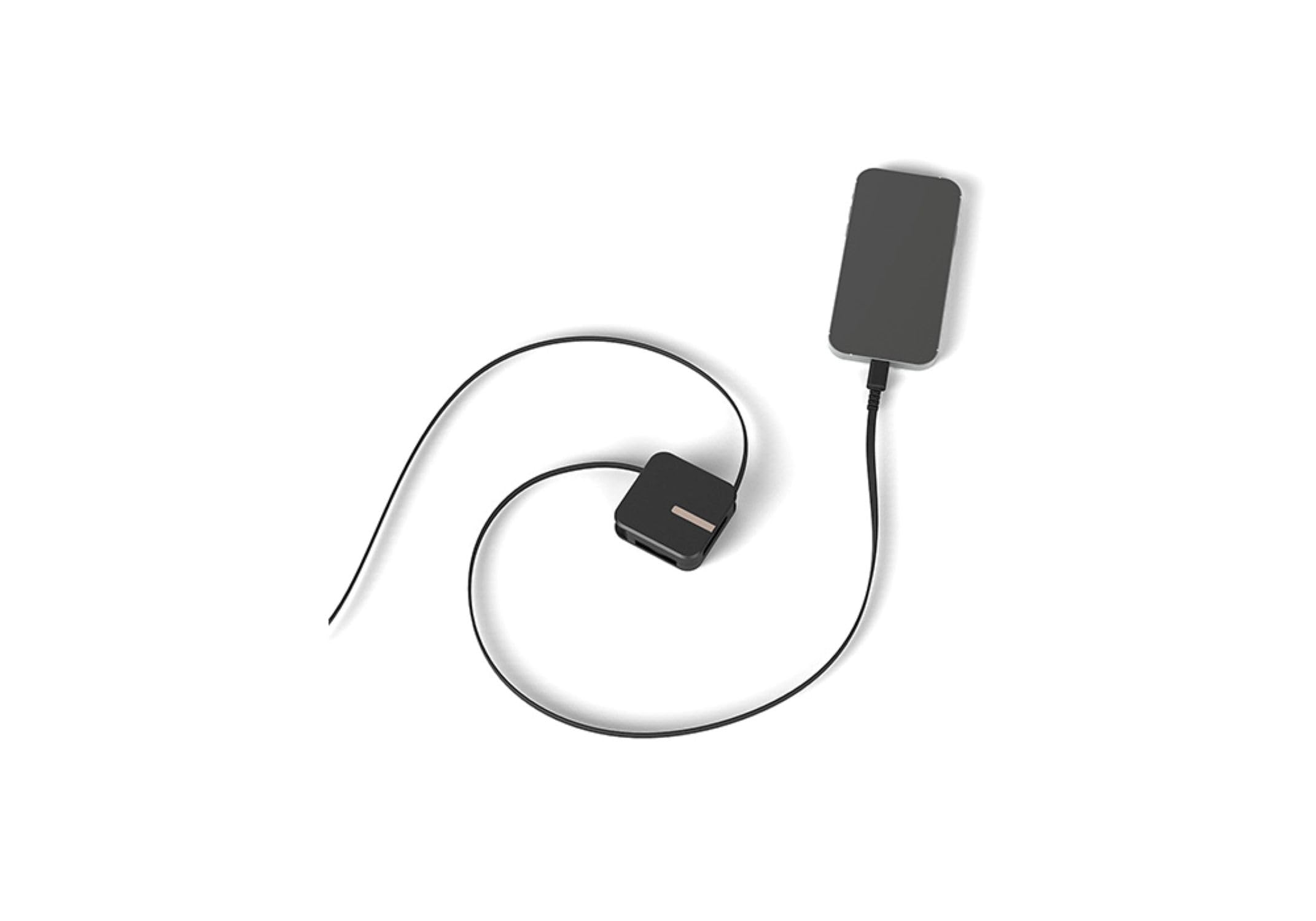 Kashimura USB-кабель для зарядки и синхронизации, 1,5 м, с катушкой, A-C, черный, AJ-667