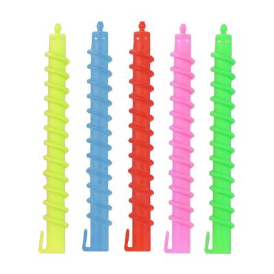 20pcs Hollow Spiral Hair Roller Mixed Colors Hair Curling Roller Styling Tool Spiral Rod  Salon