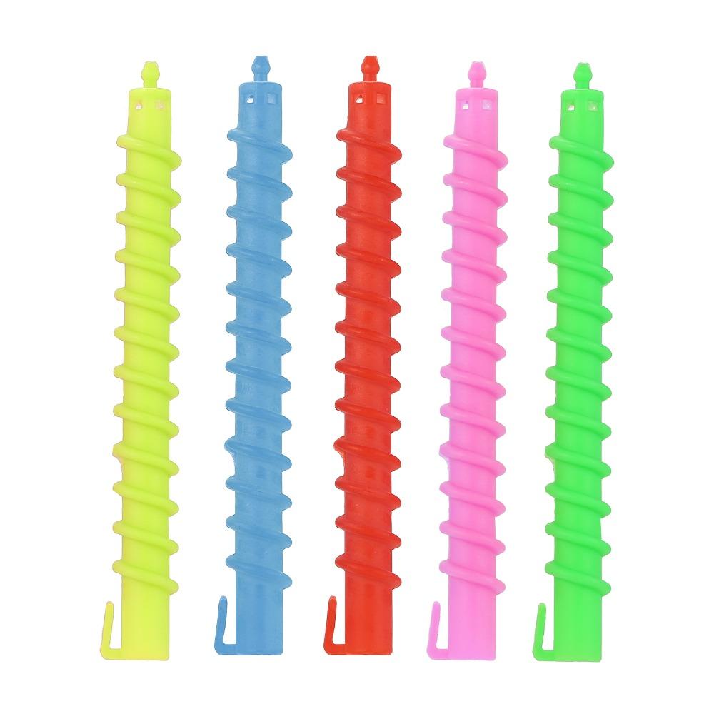 20pcs Hollow Spiral Hair Roller Mixed Colors Hair Curling Roller Styling Tool Spiral Rod  Salon