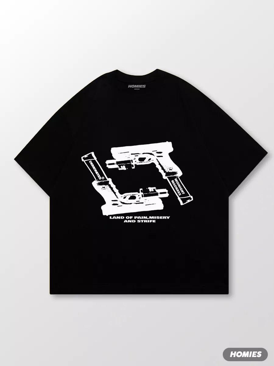 

Oversized cotton T‑shirt with Y2K print 3XL