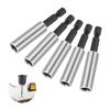 6pcs Extended Hex Driver Bit Holders 60mm Magnetic Alloy Steel Durability Socket Wrench Adapters for Automotive Repair