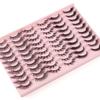 30 Pairs Of Oblique Flying Fox Eyes Large-Capacity Mixed False Eyelashes Natural Thick Simulated Eyelashes