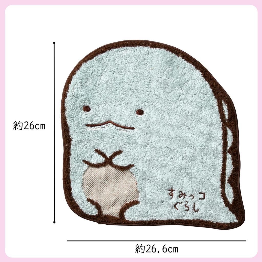 Marushin Sumikko Gurashi Eidechse Mini Hand Charakter Perfektes Geschenk für 6575005400 Handtuch, Handtuch, Taschentuch, 100% Baumwolle, Saugfähig, Geburtstage, Ausgestanzt