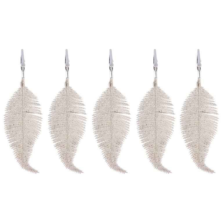 Christmas Tree Decoration Pendant Smooth Glowing Feather Clip Creative Decoration
