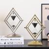 Creative Geometric Hourglass Ornament: Luxury Soft Furnishings for Office or Study Decor