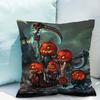 Decorative Halloween Pillowcases 40x40 Cushions Double-sided Printing Cushion Cover 40x40cm Short Plush Twin Size Bedding Pillow