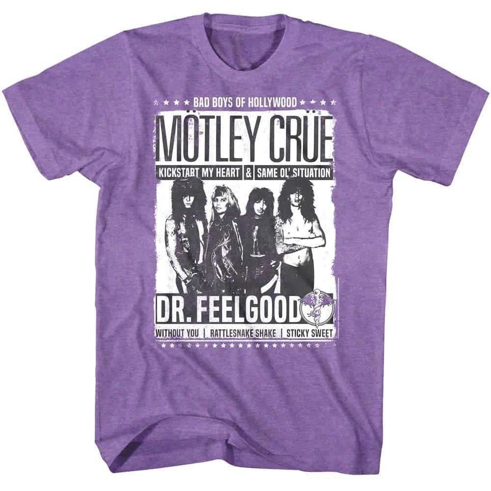 Мужская футболка Motley Crue Dr Feelgood Список песен XL