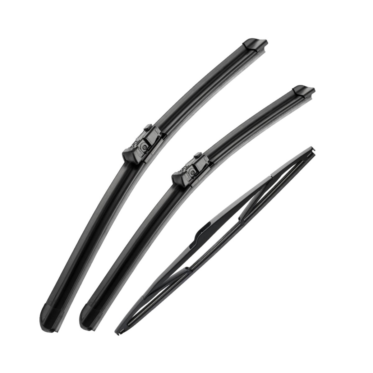 

For Citroen C4 Picasso 2 2013-2022 2014 2015 2016 Wiper Front&Rear Wiper Blades Windshield Windscreen Window Brushes 30 +30 +14 Q11-30,R-Q11-30,B2-14 чёрный