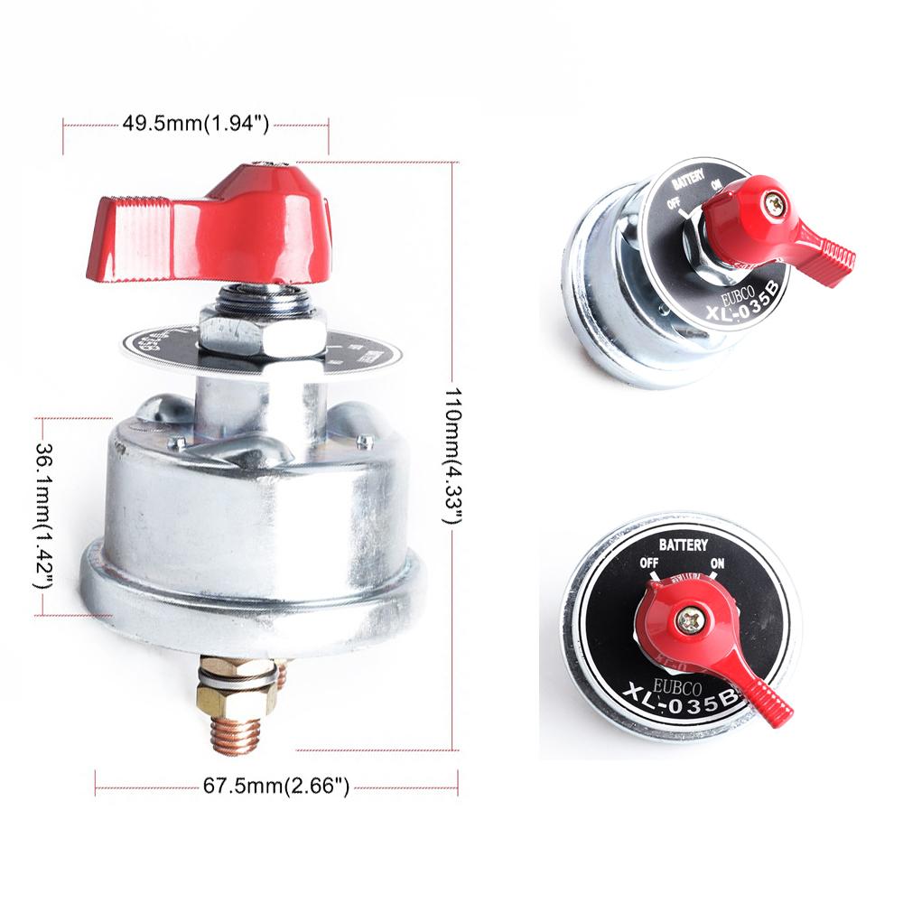 

Isolator With Battery Switch Cut Off Rotating Marine Keyhole For Camper Boat Truck RV Car Universal 300A 12V Rotary