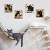 4 PCs Kawaii Japanese Ramen Cats Canvas Wall Art Framed Wall Decor, Cat Lover Gifts, Cat Themed Gifts Art Prints Paintings, Pictures Home Decor for