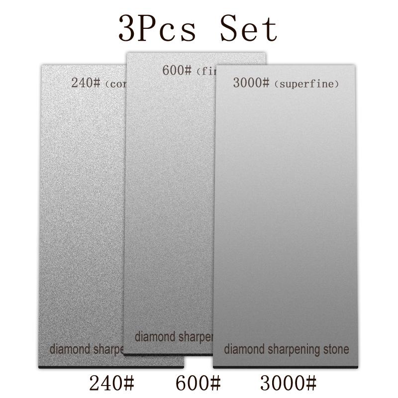 2/3/5Pcs Set Diamond Sharpening Stone Grit 50~3000# Kitchen Whetstone Have Base Ultra-high grinding power Sharpeners Polishing