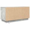 TV Cabinet with LED Lights Concrete Grey 100 x 41 x 50 cm