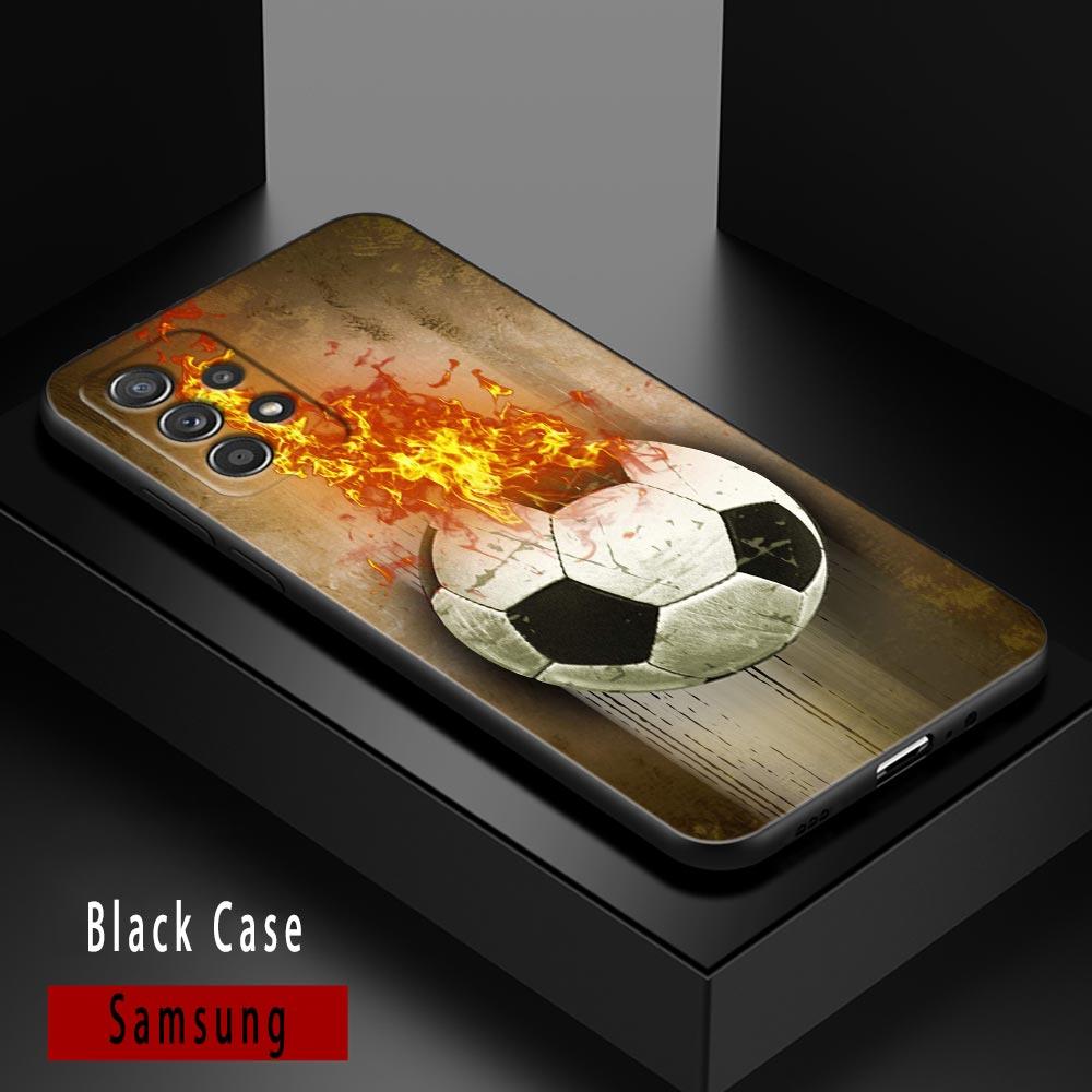 Football Passion Soccer Ball Case For Samsung Galaxy A14 A32 4G A33 5G Case A13 A23 A31 A02 A03 A22 A24 A02S Soft Silicone Cover