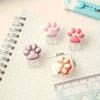 4 Pieces Per Set Mini Cartoon Cat Paw Fixing Clip File Clip Diary Folder Student Stationery and Office Supplies