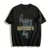 Happy First Mother's Day Leopard Print Casual Short Sleeve T-Shirt Pure Cotton T-shirt