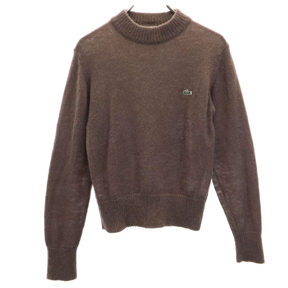 

LACOSTE Mohair Blend Long sleeve sweater 42 Brown knit Women Used