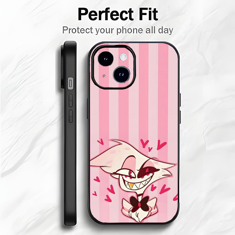 Edgy American Cartoon H-Hazbin Hotel Phone Case Phone Case Soft Packaging Lightweight For iPhone17 16 15 14 13ProMax