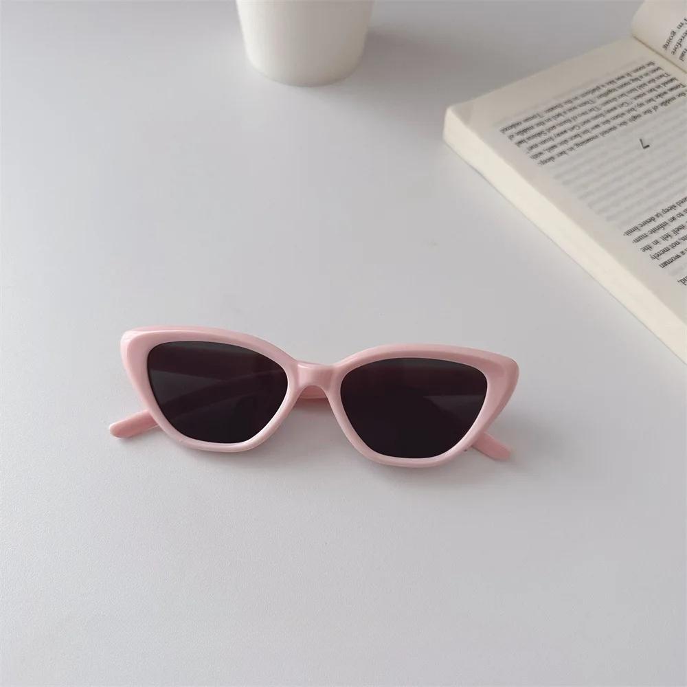 

New Vintage Cat Eye Children Sunglasses Vintage Small Frame Sun Glasses For Kid Luxury Brand Design Outdoor Street Eyewear Uv400