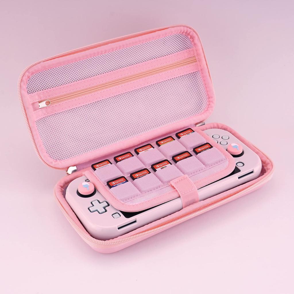 Carrying Case Compatible with eXtremeRate PlayVital Switch Hard Portable Soft Bellet Lining Switch Storage Carrying Case Compatible with Nintendo