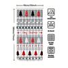Tu Christmas Shower Curtain Festive Holiday Bathroom Decor Reversible Waterproof Modern Farmhouse Xmas Pattern Backdrop