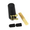 Soprano Sax Saxophone Mouthpiece Plastic with Cap Metal Buckle Reed Mouthpiece Patches Pads Cushions