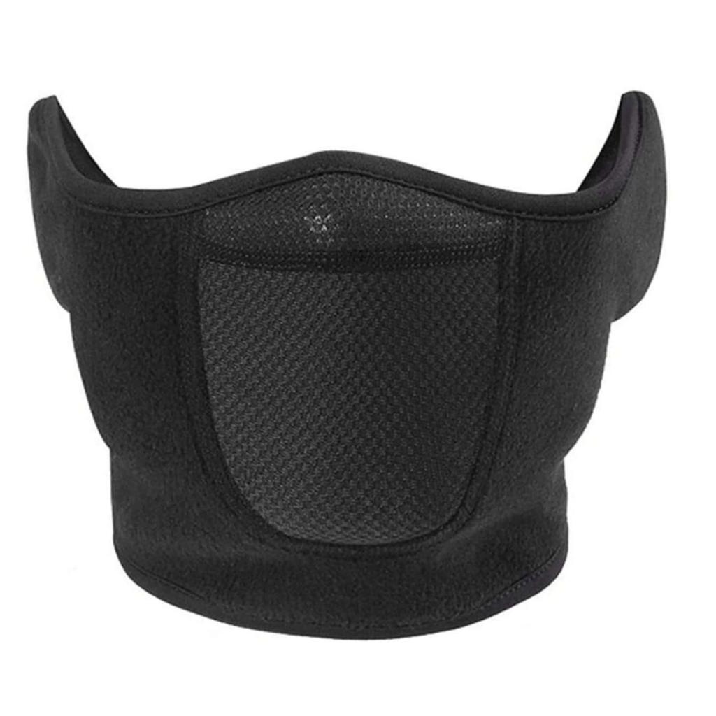 Winter-Sturmhaube aus Fleece, wärmende Motorrad-Gesichtsmaske, atmungsaktive Halb-Skimaske, Schal, Motorrad-Rad-, Fahrrad-Biker-Maske