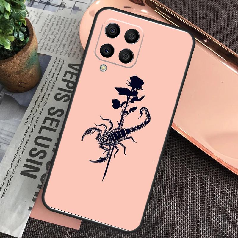 Animal Scorpio Case For Samsung Galaxy M15 M55 M13 M23 M33 M53 M31 M51 M14 M34 M54 M20 M30s M12 M32 M52