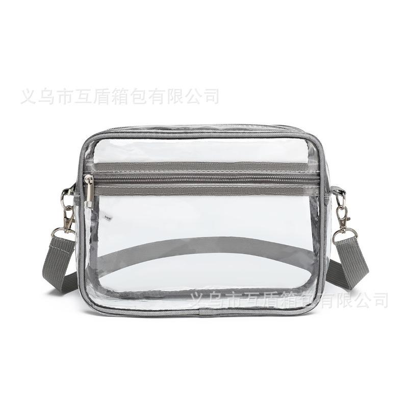 Store the new transparent pvc messenger bag, go out portable travel bag beach travel bag
