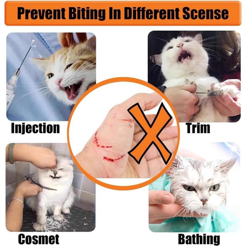 Kattemunnkurv Gjennomsiktig Kattemunnkurv for Stell Pustende Kattemunnskydd for Anti-biting Justerbar Kattestellmaske for Katt,