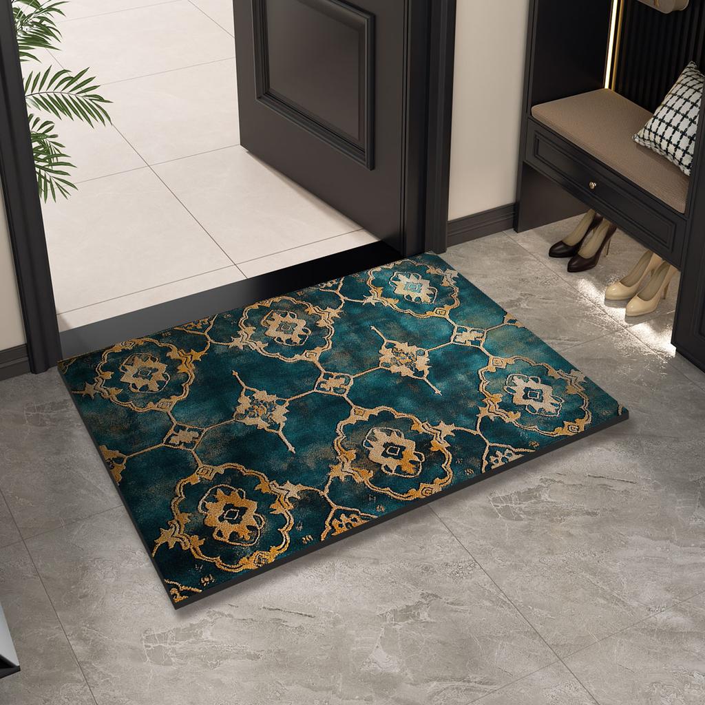 Luxury Vintage Doormat Entrance Door Mat Outdoor Welcome Front Room Rugs Foot Mat Hallway Carpet Floor Bath Mats Washable