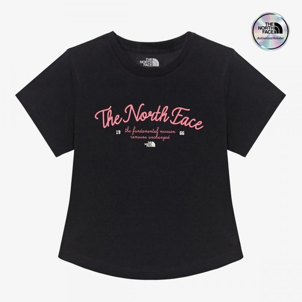 The North Face Women Lettering Short Sleeve Tee Black Nt7ur33l BLACK/080