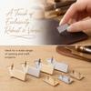 10pcs Rectangle Blank Name Labels Personalized Bags Label Marker  Leathercraft