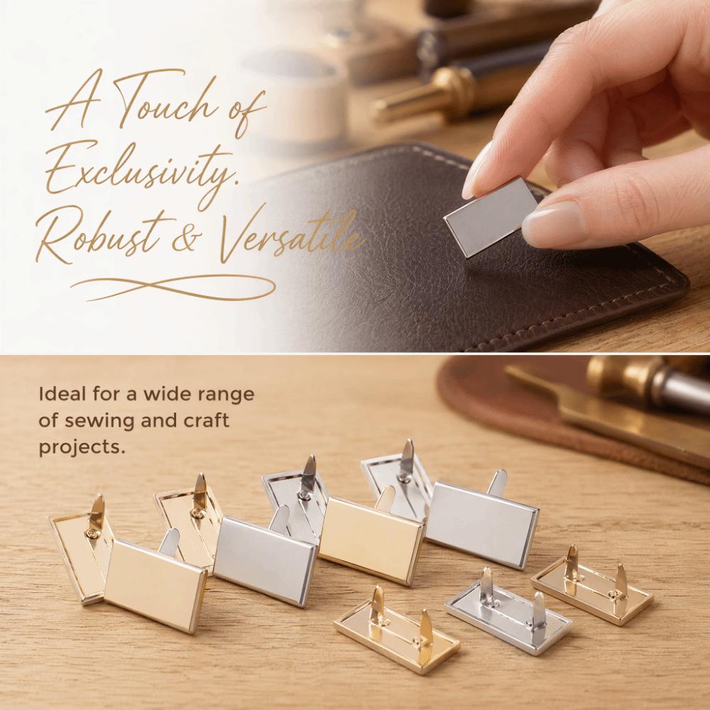 10pcs Rectangle Blank Name Labels Personalized Bags Label Marker  Leathercraft