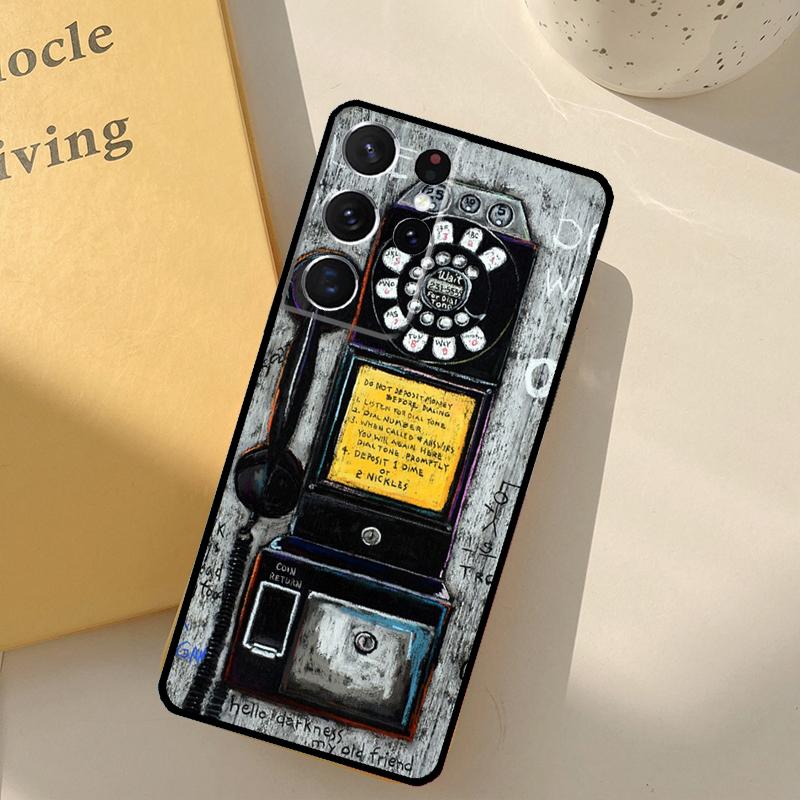 Retro Rotary Dial Telephone Phone Case For Samsung Galaxy S25 Ultra S20 S21 S22 S23 S24 Plus S9 S10 S25 FE Cover Shell