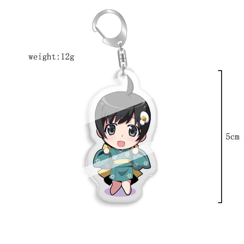 Monogatari Series Keychain: Hachikuji Mayoi & Hitagi Senjougahara Acrylic Pendant