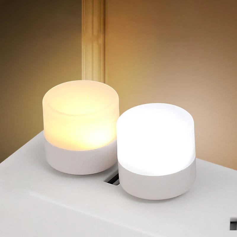 USB LED Reading Lantern Mini Portable Book Light USB Plug -in Light Electric Source Library Round Reading Eye Protection Light