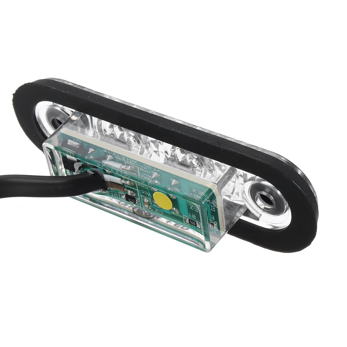 Luci Indicatore Laterale Ovali Bianche 6.3cm 12V Well-goal-confezione 4 Luci LED Ovali Bianche Per Camion - Indicatori Laterali Trasparenti Fari LED Rimorchio Impermeabili - Foto 6