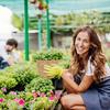 Haiabei 4 Stuks Riet Geweven Plantenmand Midden Premium Zeegras Plantenmand Met Plastic Bekleding Natuurlijk Stijlvol Plantenmanden