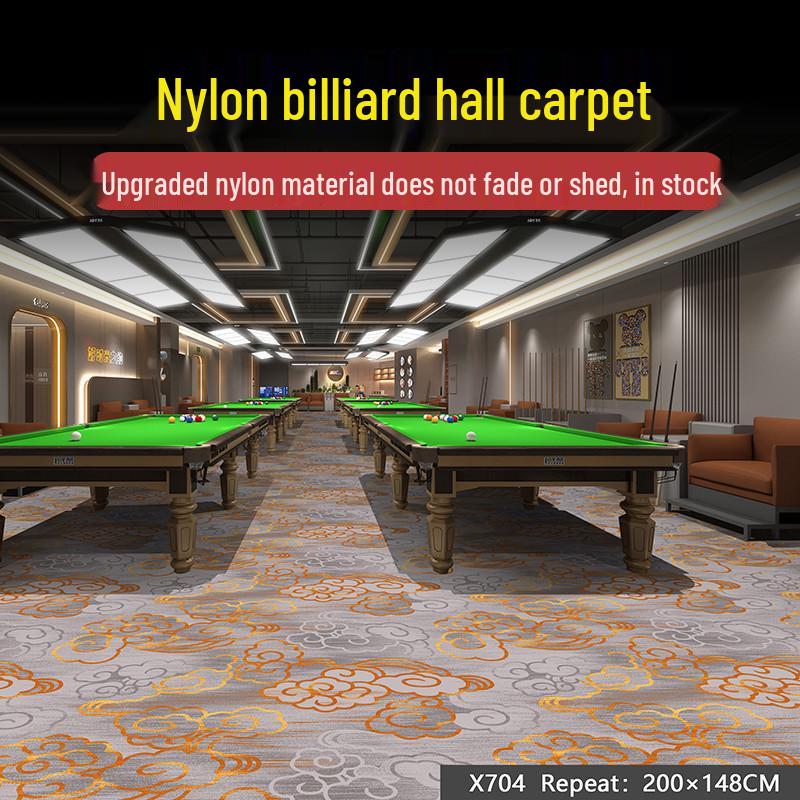 Billiard Room Nylon Carpet: Fireproof, Printed, Large Area, Wall-to-Wall for Halls & Clubs