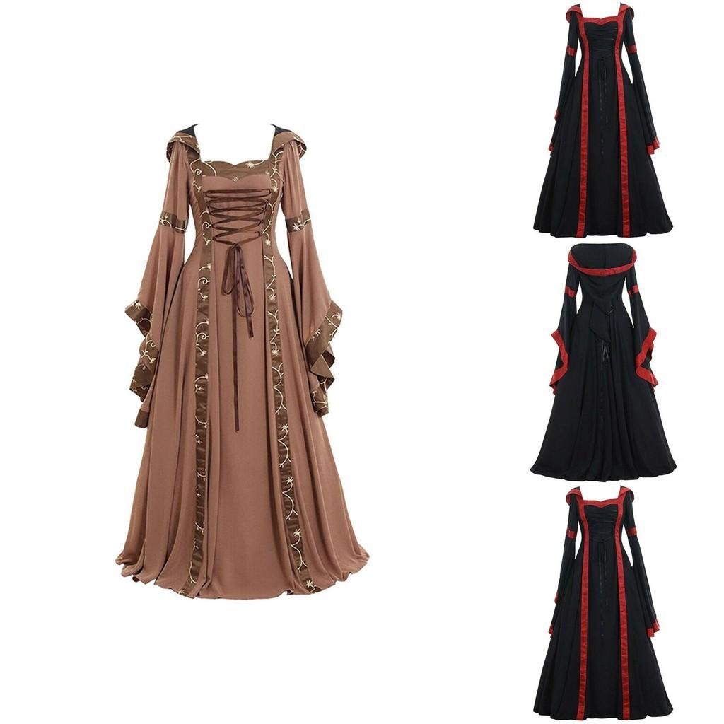 Medieval Women's Halloween Dress With Gothic And Renaissance Flair For Cosplay And Parties