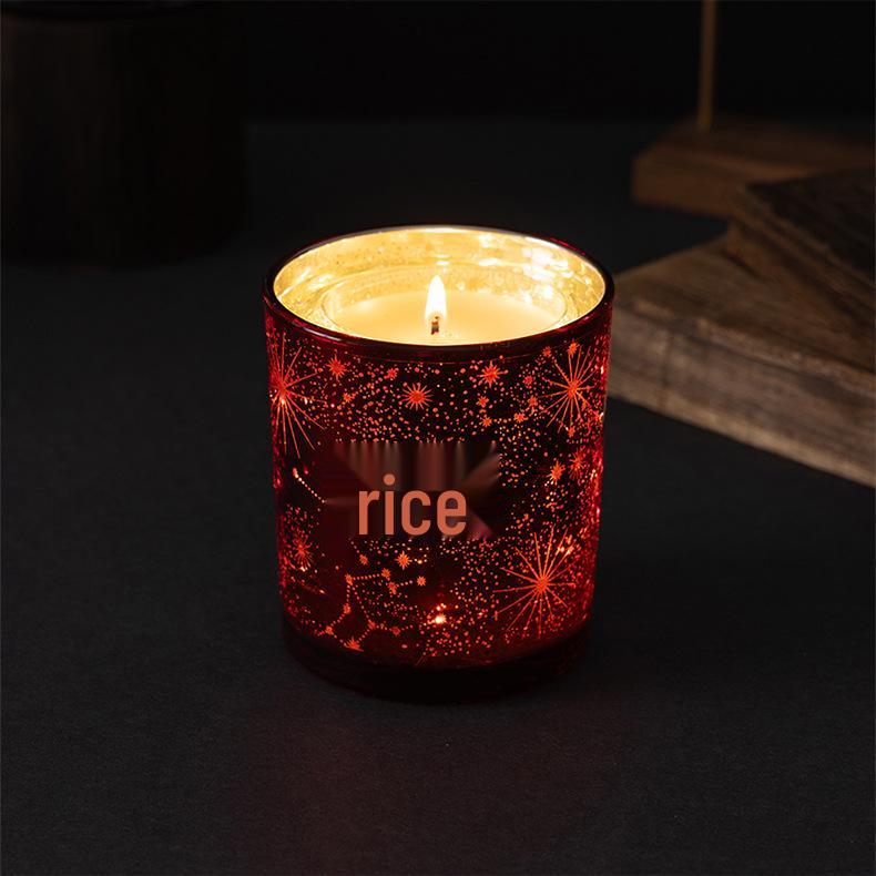 Spot Light-Controlled Soy Wax Essential Oil Fragrance Candle in Elegant Glass