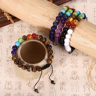 Men's Separated Bracelet Men's Braided Natural Obsidian Hand Dressing Beaded Bracelet Bracelet Wholesale Men's Jewelry
