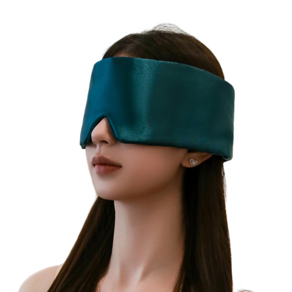

Stretchy Blocking Light Eyemask Adjustable Sleeping Aid Eyepatch Eye Shade Cover Lunch Break Dark Green