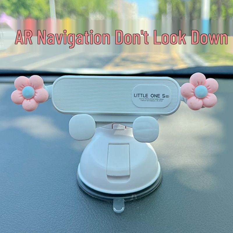 2025 Universal Dashboard Cartoon Car Phone Holder for Female Drivers