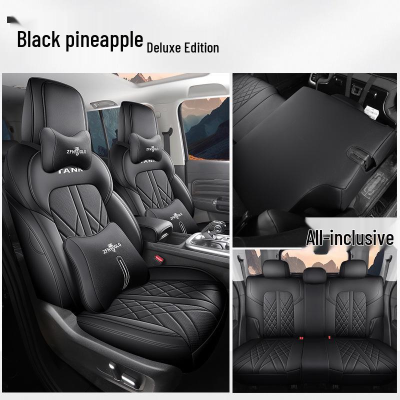 New Model Full Leather Car Seat Cushion for Tank 300 - Universal Fit for Five-Seater, All Seasons