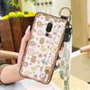 Dirt-resistant Wristband Phone Case For Meizu 15/15 Lite Anti-knock Durable Silicone Anti-dust Cartoon Soft Case Cute