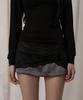 ILLIO Charcoal Lace Mini Skirt