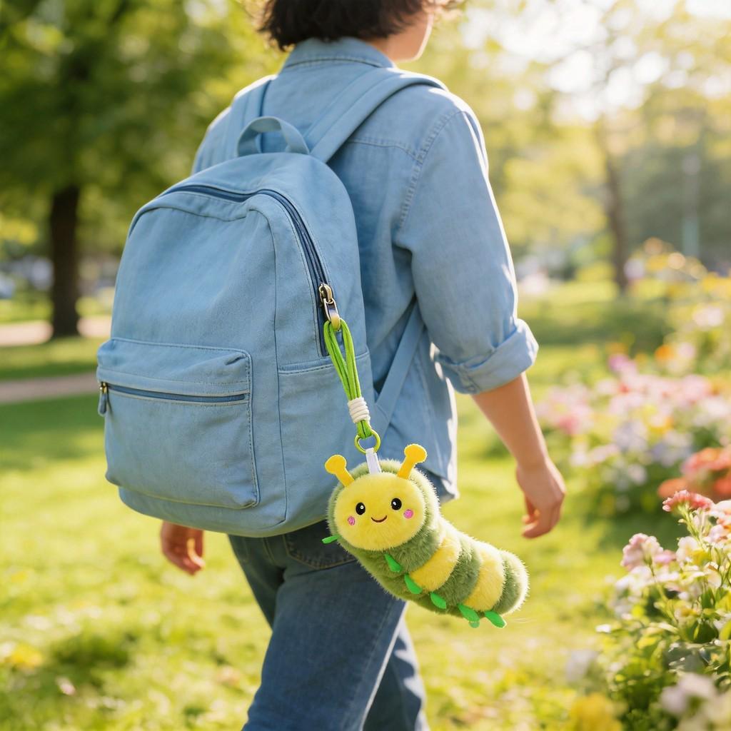Plush Fish And Bee Keychain Set With Pp Cotton Fill For Kids And Adults