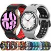 No Gap Silicone Strap for Samsung Galaxy Watch 7/6/5/4 44mm 40mm 5 Pro 45mm Two-Color Wristband Watch 6 4 Classic 47mm 43mm Band