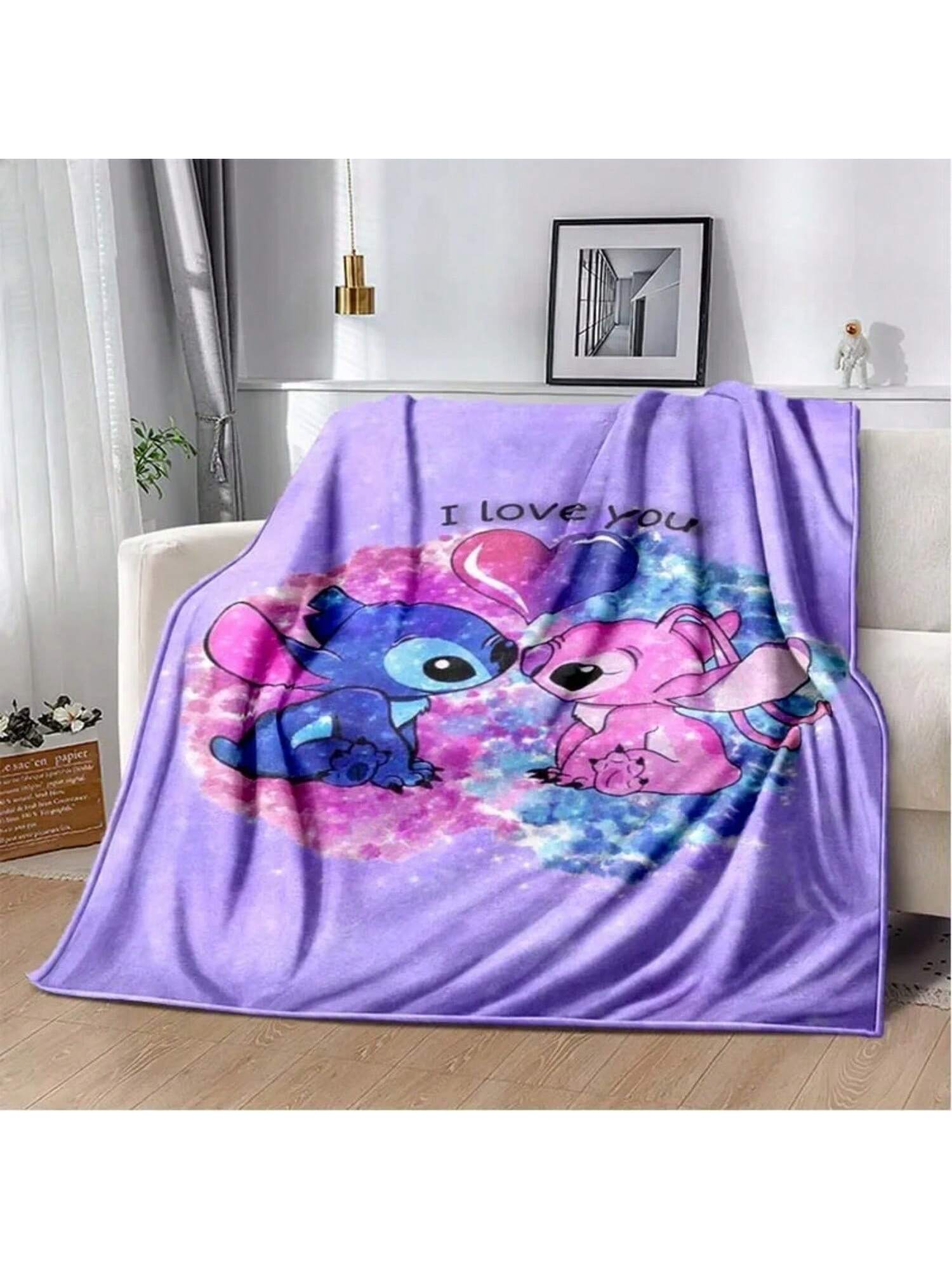 

6 Size Stitch Cartoon Blankets 3D Printing Comfortable And Soft Picnic Blanket Gift To Family Or Friends#Color_31,Size_150X200CM 75X95CM